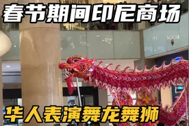 在有2000多万华人的印尼过春节，商场里有舞龙舞狮，这氛围怎么样视频封面