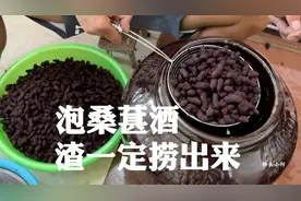 桑葚泡酒，泡够时间了，渣一定要捞出来视频封面