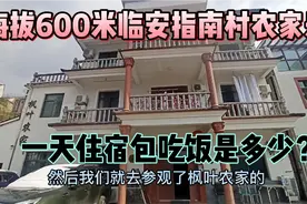 海拔600米的临安指南村农家乐，包吃住，一天的价格是多少？视频封面