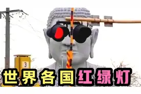 世界各国的红绿灯，英国有创意，俄罗斯科技感满满，中国…视频封面