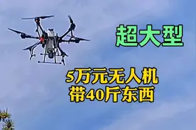 50000元超大型大疆无人机，轻松负载40斤起飞，太厉害了视频封面