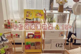 90后深漂女孩的租房好物 平价实用超高颜值的收纳置物架低至19R！视频封面