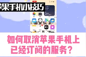 如何取消苹果手机上已经订阅的服务？视频封面