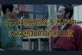 齐王刘肥的众多儿子中大众熟知的是哪三位？视频封面