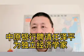 中原银行聘请任泽平为独立经济学家，希望中原银行不要出现风险视频封面