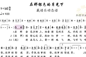 用戴谱乐动态谱，每天轻松学会一首歌，《在那银色的月光下》来了视频封面