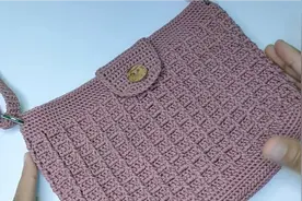 收纳包钩织包包手工教程零基础斜挎包单肩包教程