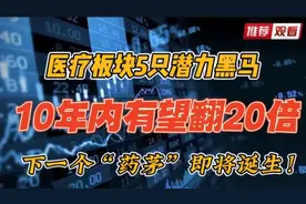 A股：医疗板块5只潜力黑马，建议收藏，果然名不虚传！视频封面