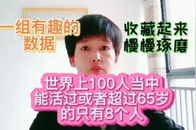 100人中，能够活过65岁的只有8个人，有趣的数据，知足吧视频封面