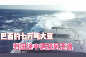 运载一亿多斤巴西大豆回国途中，遭遇狂风巨浪视频封面