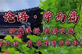 朗读赏析《论语》学而篇，读历代儒客习阅经典名篇，进入道德之门视频封面