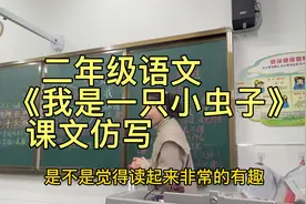 二年级语文下册《我是一只小虫子》课文仿写训练。视频封面