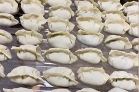纯手工韭菜饺子就是好吃，把所有佐料放在馅料里包出来的饺子更香视频封面