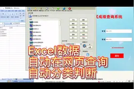 教你学会Excel数据自动复制到网页查询，自动分类判断并备注保存视频封面