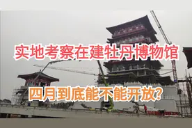 实地近距离考察在建牡丹博物馆，看看4月能开放吗？视频封面