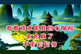 这首歌词多好啊！鸳鸯戏水把我的心陶醉，太肉麻了，不听别后悔！