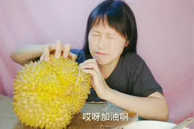 榴莲打开后发现全身是宝，果壳煲鸡汤，果肉做雪糕，一点也不浪费