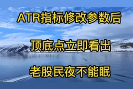 A股:ATR指标修改参数后，顶和底部清晰可见，老股民夜不能眠！视频封面
