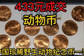 最新纪念币拍卖价格播报，中国珍稀野生动物一套/公博68RD，433元视频封面
