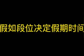 【王者沙雕动画】假如段位决定放假时间，百星王者直接放一年！视频封面
