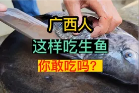 广西人这样吃生鱼，看着真香，你敢吃吗？视频封面
