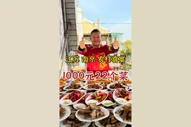 南京京农村酒席，1000元22道菜，这菜怎么样视频封面
