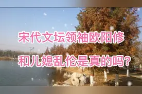 名人轶事：宋代文坛领袖欧阳修和儿媳乱伦是真的吗？视频封面
