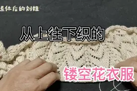 从上往下织的镂空花衣服育克部分解说二视频封面