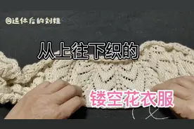 从上往下织的镂空花衣服育克部分解说二视频封面