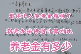 退休中人养老金计算实例（四），专业技术三级，养老金有多少视频封面