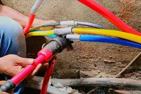 埋在地上的电缆断掉了，看二十年老电工教你正确接电缆中间接头