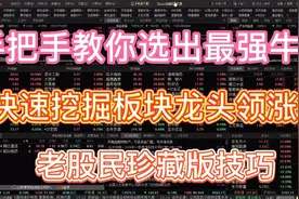 资深老股民选股秘籍，一招教你选出强势龙头，简单明了，包教包会视频封面