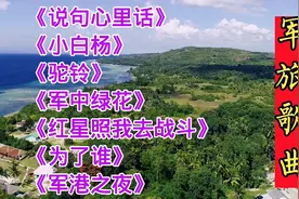 军旅歌曲《说句心里话》《驼铃》《军中绿花》《红星照我去战斗》视频封面