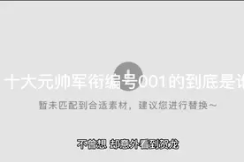 十大元帅军衔编号排名第一的是谁视频封面