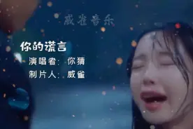 火遍全网的伤感情歌《你的谎言》句句催泪扎心太好听了！视频封面