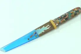 用环氧树脂制作的刀，锋利无比！！视频封面