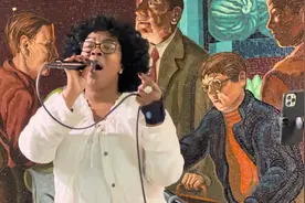 美国纽约，非裔美女地铁，铁肺卖唱，生活不容易，走过路过捧个场视频封面
