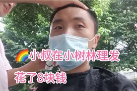 80后小叔，去小树林理发，花了8块钱，不敢来第二次了视频封面