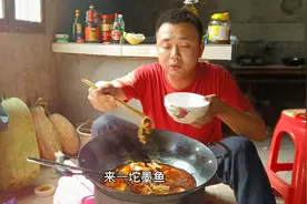大热天买了15块钱的墨鱼干，泡涨后用来烫火锅，绝对的安逸视频封面