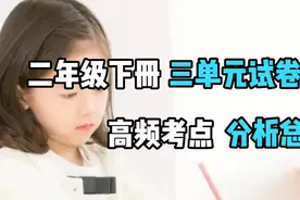 二年级下三单元卷，围绕教学目标出题的基础卷，适合孩子检测所学视频封面