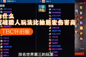 魔兽世界TBC怀旧服：分析为什么猎人近战玩法比抽筋宏伤害都高视频封面
