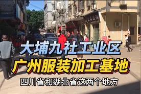 广州白云大埔九社工业区，全市最集中上千家服装加工厂制衣厂基地视频封面
