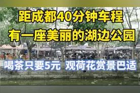 成都北门千年古镇有座四川勇士命名公园 周末去品茶赏荷花观寺庙视频封面