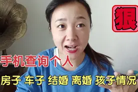 查询一个人结婚｜离婚｜房子｜车子｜孩子的方法，一个手机就够了视频封面