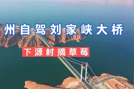 兰州出发自驾刘家峡大桥，抄近道看青黄交汇处，再去下源村摘草莓