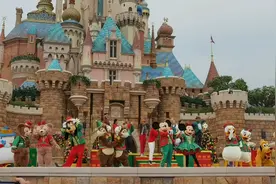 香港迪士尼的卡通人物大集合，看看你们能认出几个…😂😂😂视频封面