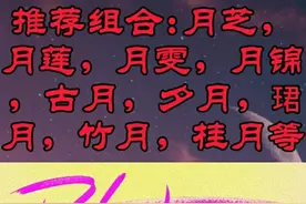 名字“月”字含义，怎样签名与组合视频封面