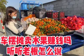 50岁大姐在上海打工，投资5万开货车摆摊卖水果，月入10000真不错视频封面