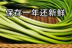 保存蒜苔，我从不焯水，也不直接放冰箱，用这招，保存一年还新鲜视频封面