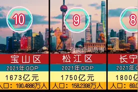 看看上海各区的GDP和人口排行榜，最后一个区竟比某些省份都厉害视频封面